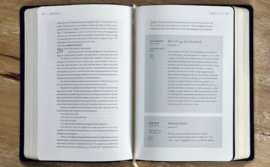 Bible open to the 10 commandments in Exodus 20 A Bible opened to the account of God giving the Israelites the Ten Commandments