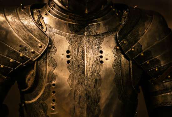 Armor, symbolizing the armor of God in Ephesians 6 that Paul invites Christians to put on