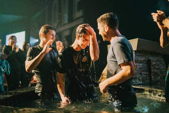 Man receives joy of salvation & new birth as he decides to publically show his faith in Jesus by being baptized by immersion