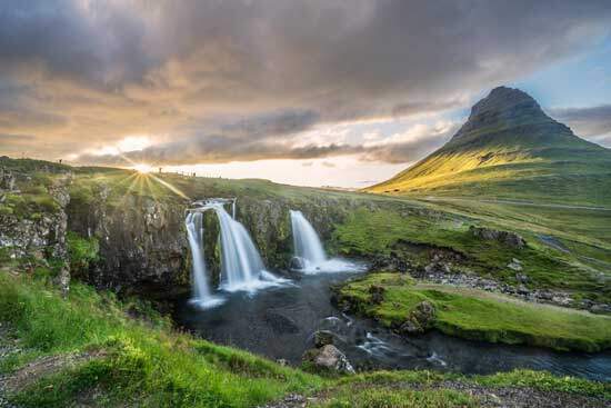 Waterfall as God completed creation on 6th day & He rested, blessed & hallowed the 7th day forever to be memorial of Creation