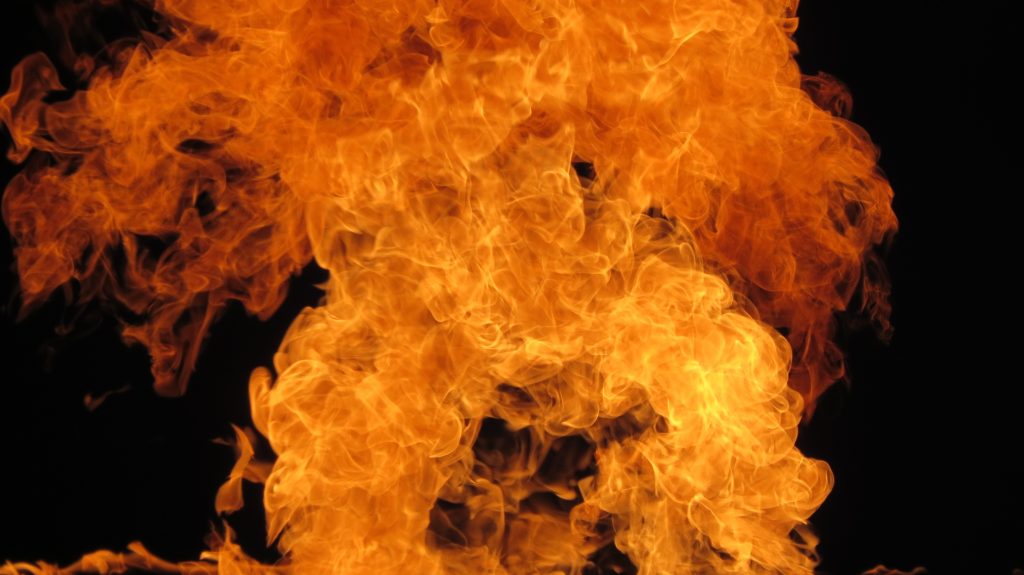 Fire burning and going up as Adventist believe that the wicked will not have eternal life in hell - AAAF