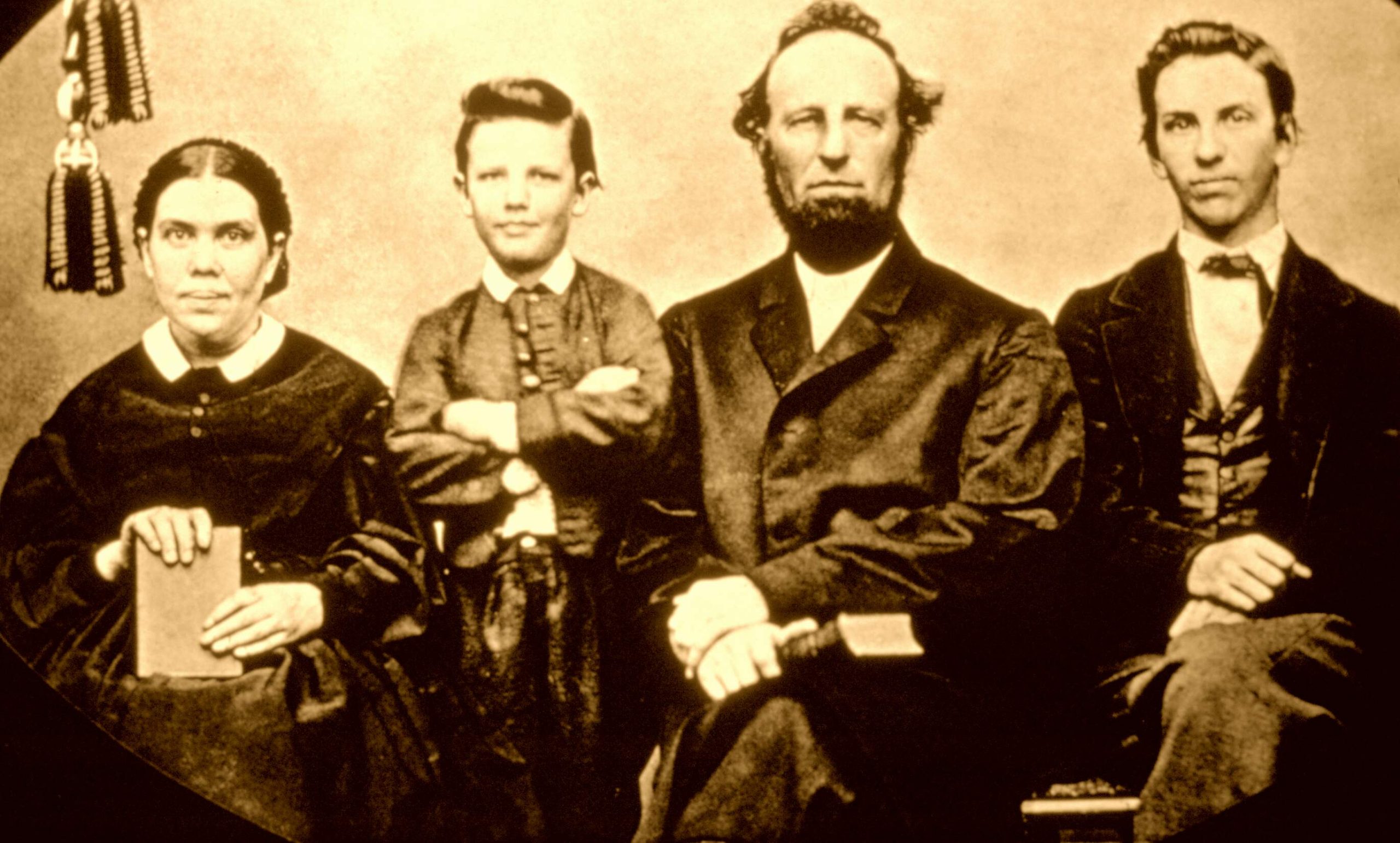 Ellen White and her family as they celebrate weekly Sabbath together.