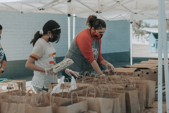 Volunteers packing food parcels Volunteers packing food parcels as we learn how the Sabbath School group reach out to their community in voluntary service.