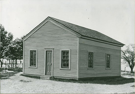 Lovetts Grove, Ohio. Schoolhouse where Ellen G. White received her 