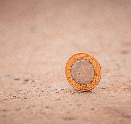The lost coin on the ground, just like the one in the parable in Luke 15