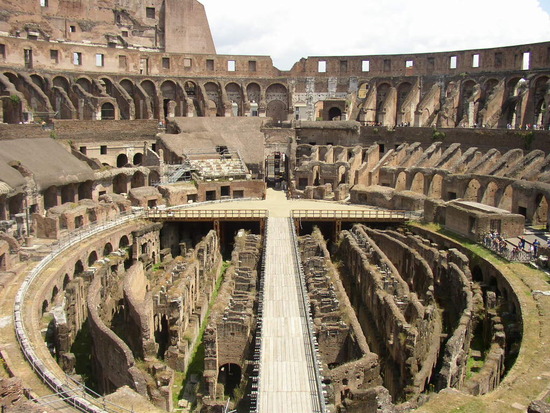 The Roman Colosseum, a place where Christians were tortured and killed because of their religious beliefs