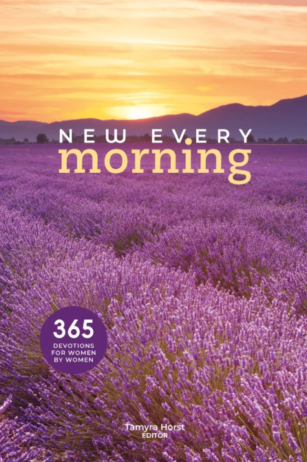 The cover of a devotional book titled "New Every Morning." Devotional books are one of the many types of literature you'll find at an Adventist Book Center!