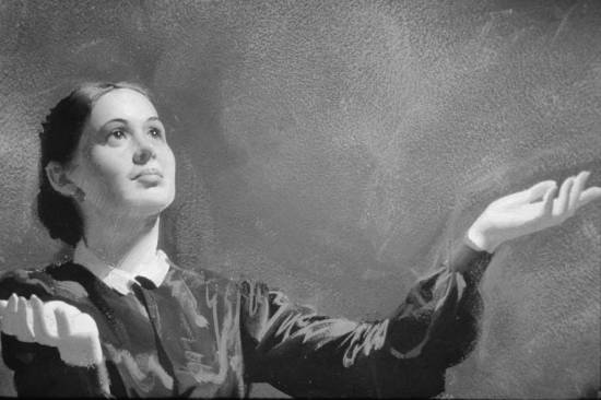 An illustration of Ellen White having a vision. An illustration of Ellen White having a vision.