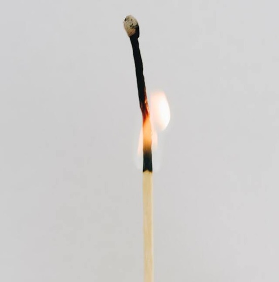 A match stick that's burning up, just like the idea of annihilationism that hellfire will result in complete destruction