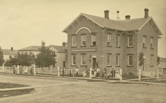 The Review and Herald Publishing house of the Adventist Church in 1868