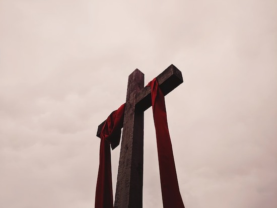 A cross, representing Jesus' death on the Cross, the climax of the Great Controversy