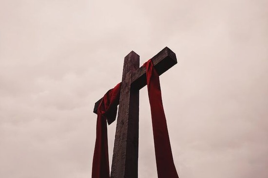 A cross representing Jesus' crucifixion