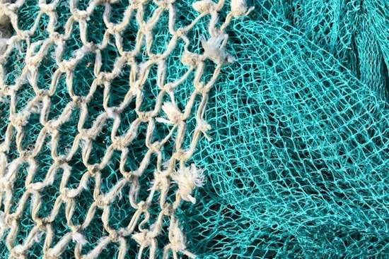 A fishing net representing Andrew's calling as a fisher of men.