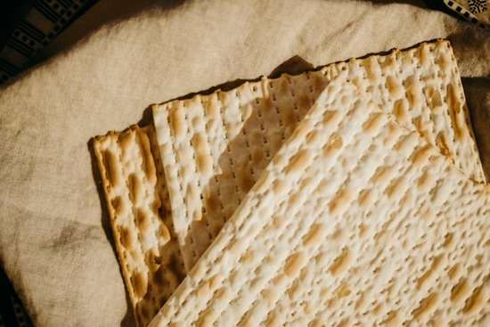 Jewish matzo bread, eaten during Passover