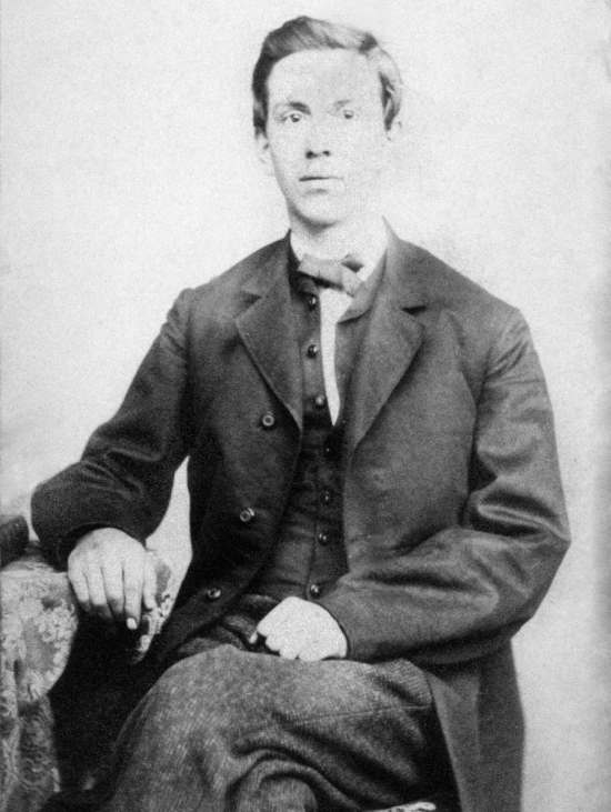 James Edson White as a young man in 1865