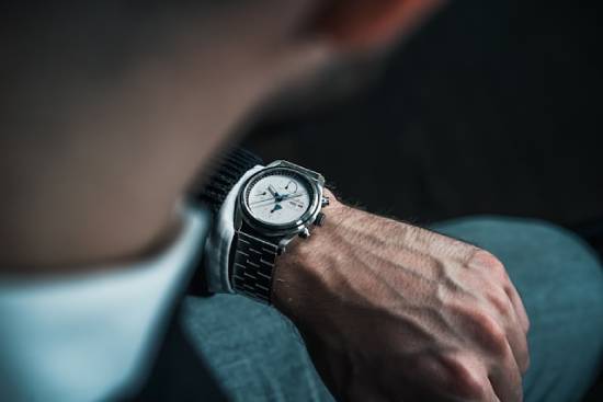 Man looking at his watch