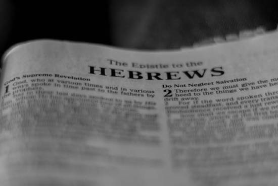 The Epistle of Hebrews Opened The first page of the book of Hebrews.