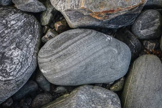 Grey stones Smooth gray stones